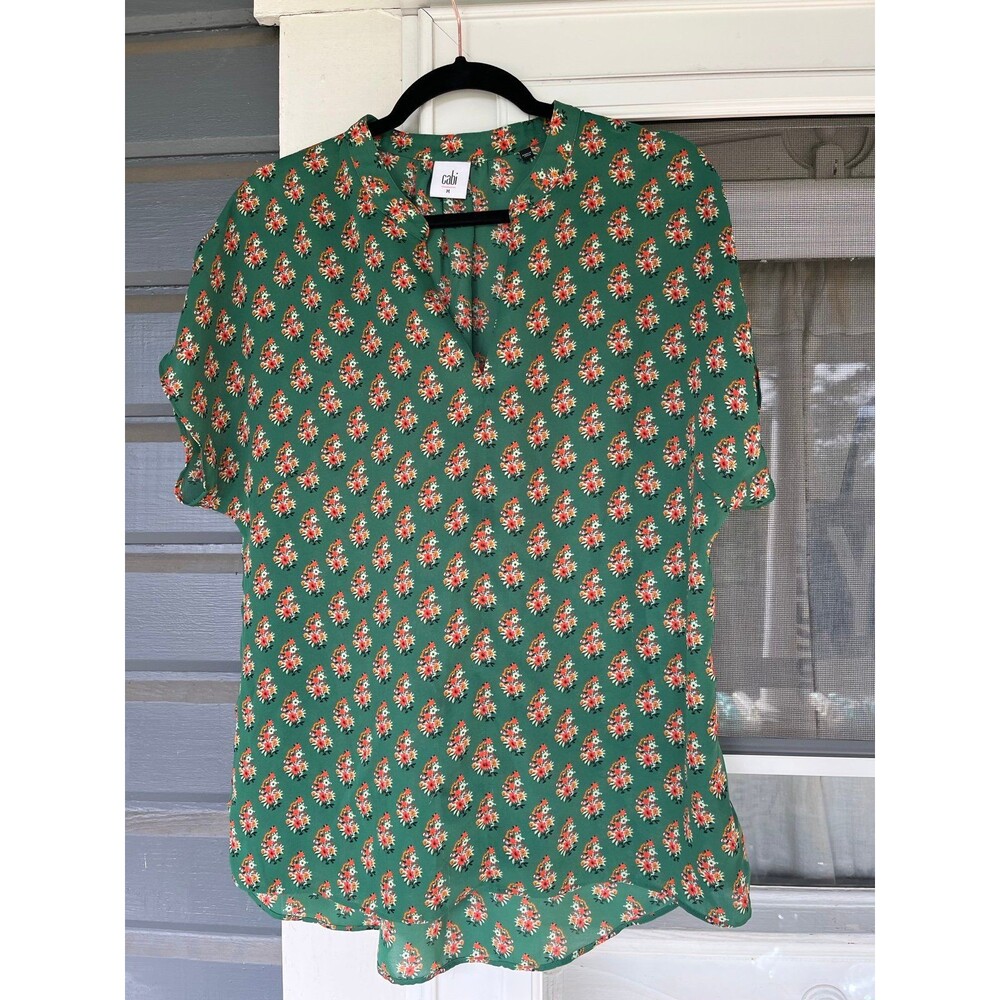 Cabi Womens Shirt medium jade green